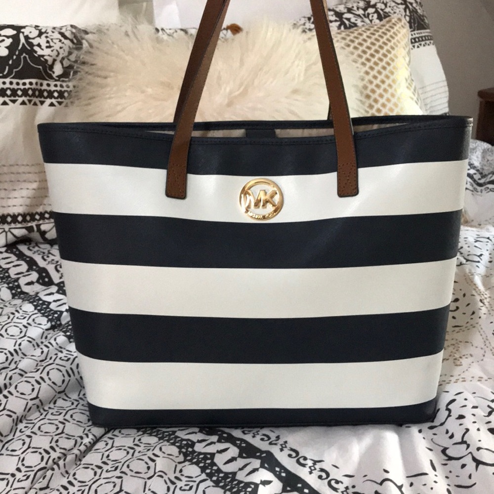 Michael Kors Striped Tote